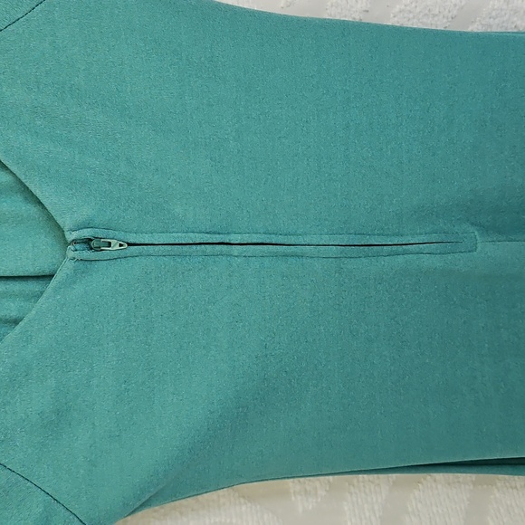 VINTAGE - 70's/80's light Teal Dress - Picture 4 of 7